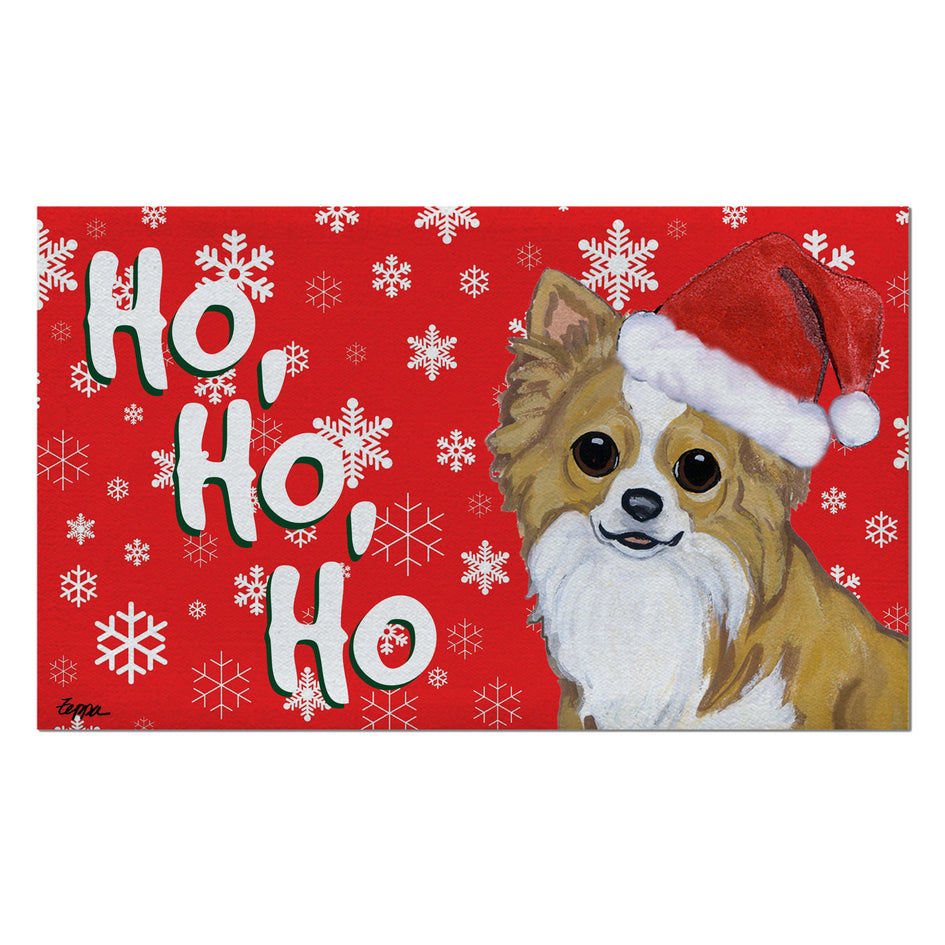 Chihuahua Holiday Welcome Mat