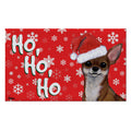 Chihuahua Holiday Welcome Mat