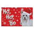 Chinese Crested Powderpuff Holiday Welcome Mat