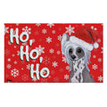 Chinese Crested Holiday Welcome Mat