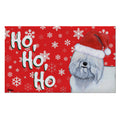 Cotton Du Tulear Holiday Welcome Mat