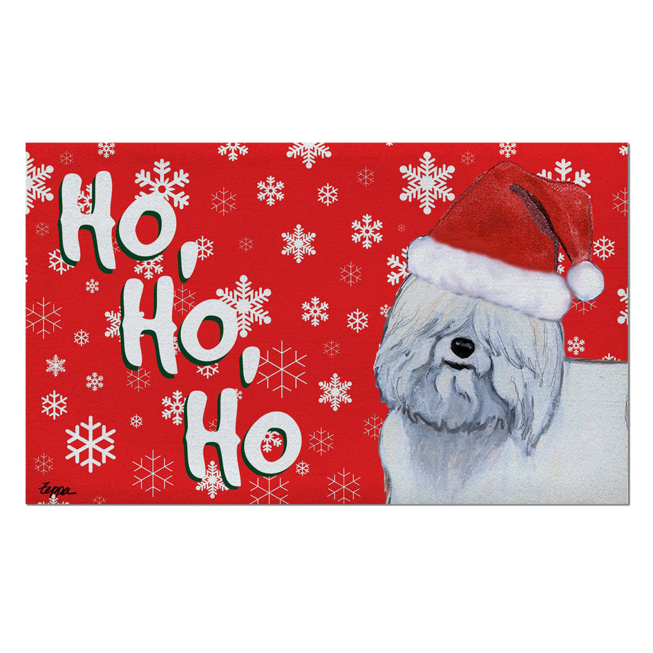 Cotton Du Tulear Holiday Welcome Mat