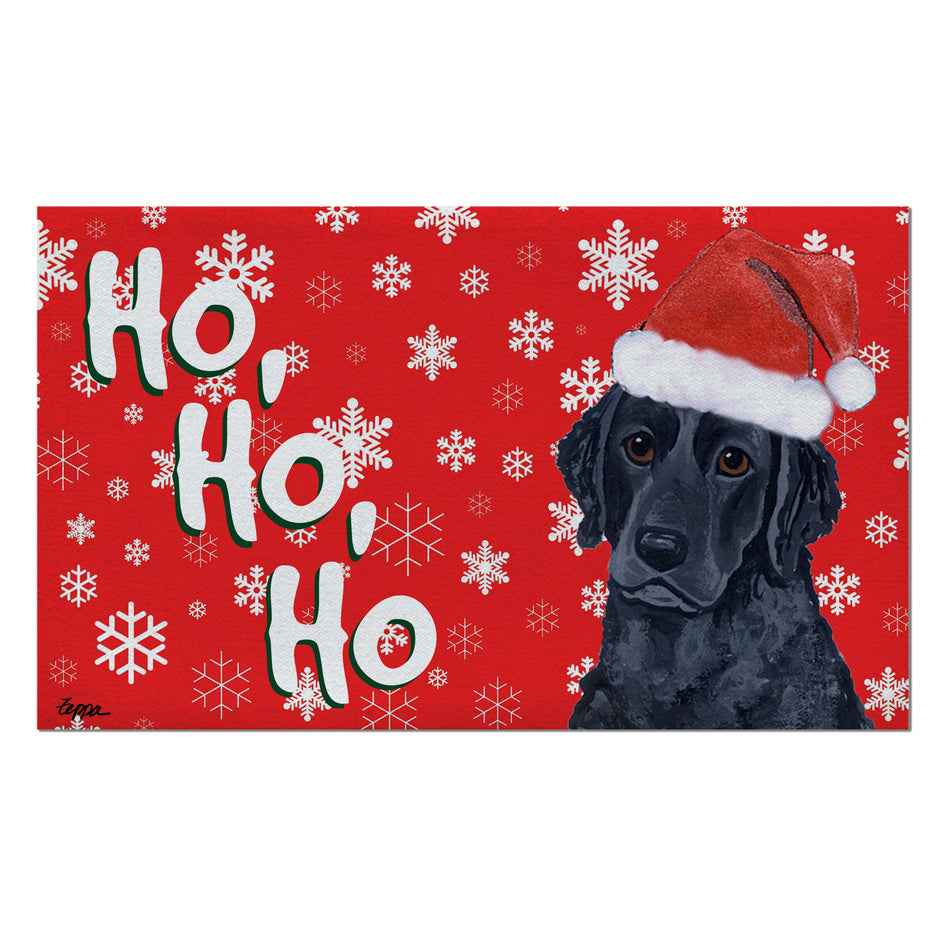 Curly Coated Retriever Holiday Welcome Mat