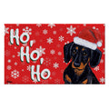 Dachshund Holiday Welcome Mat