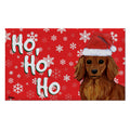 Dachshund Holiday Welcome Mat