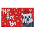 Dandi Dinmont Terrier Holiday Welcome Mat
