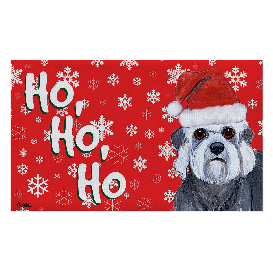 Dandi Dinmont Terrier Holiday Welcome Mat