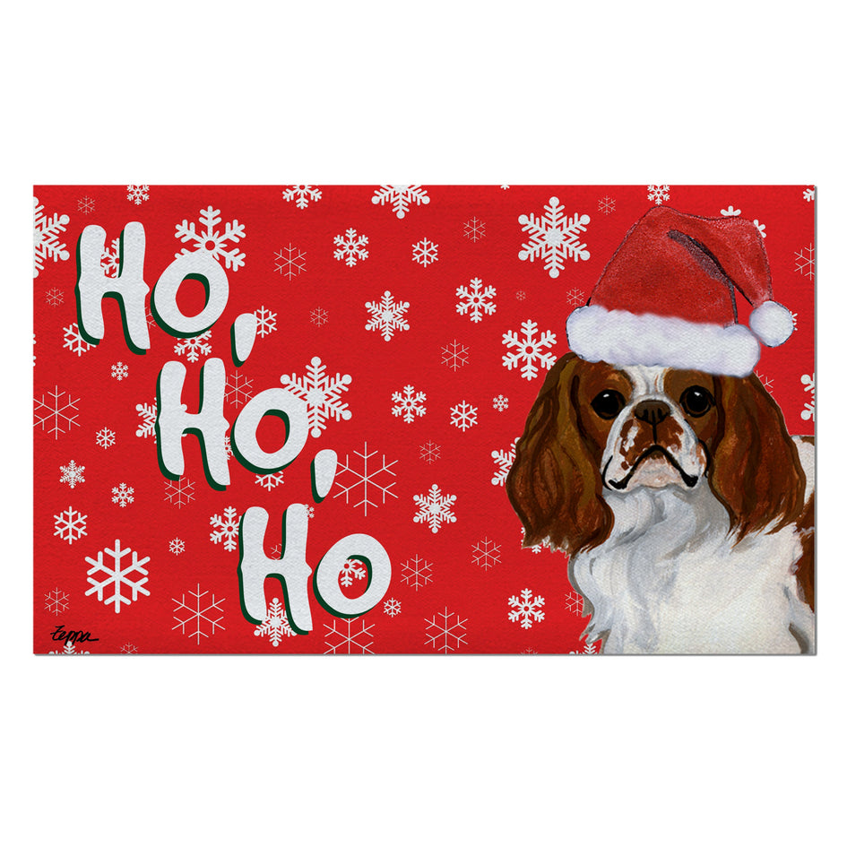 English Toy Spaniel Holiday Welcome Mat