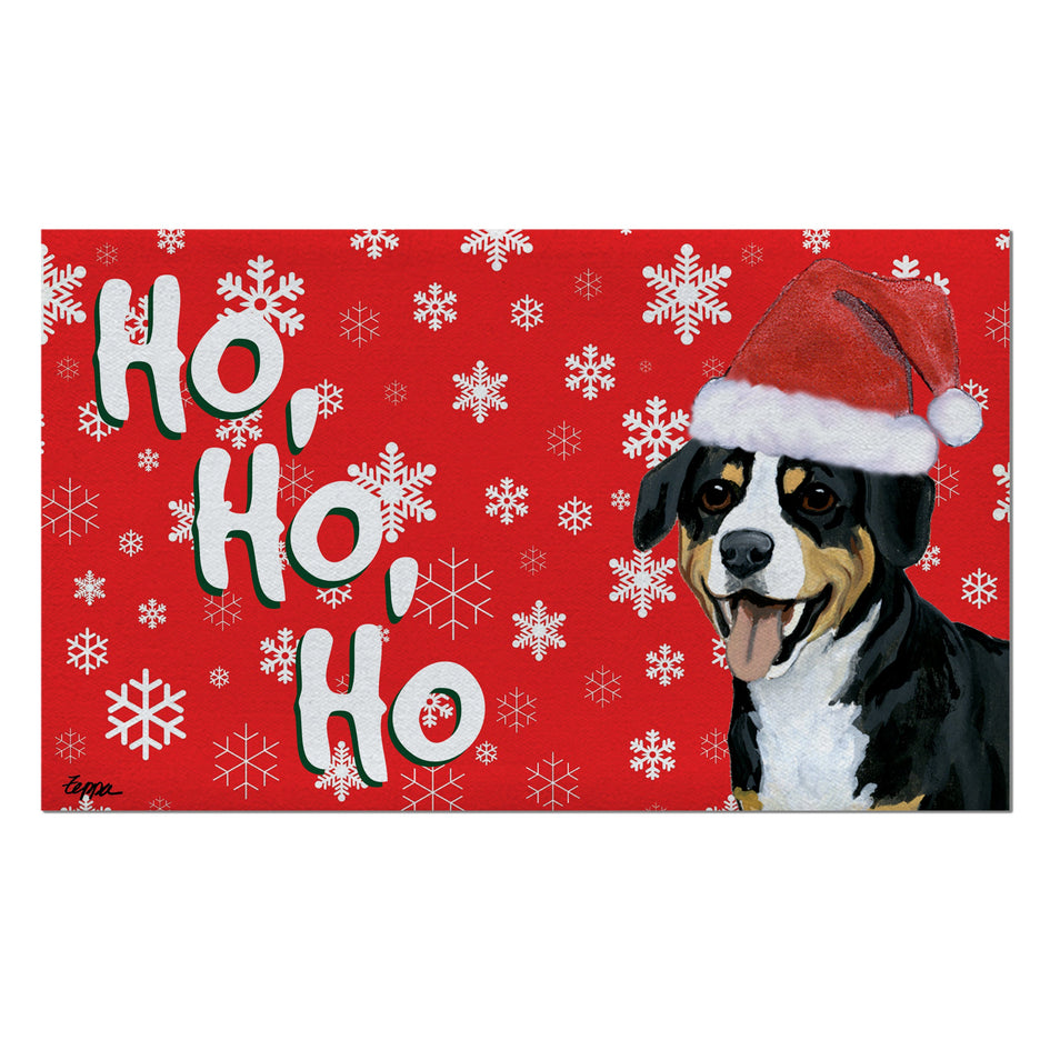Entelbucher Mountain Dog Holiday Welcome Mat