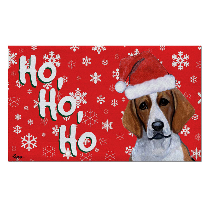 Foxhound Holiday Welcome Mat
