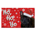 French Bulldog Holiday Welcome Mat