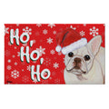 French Bulldog Holiday Welcome Mat