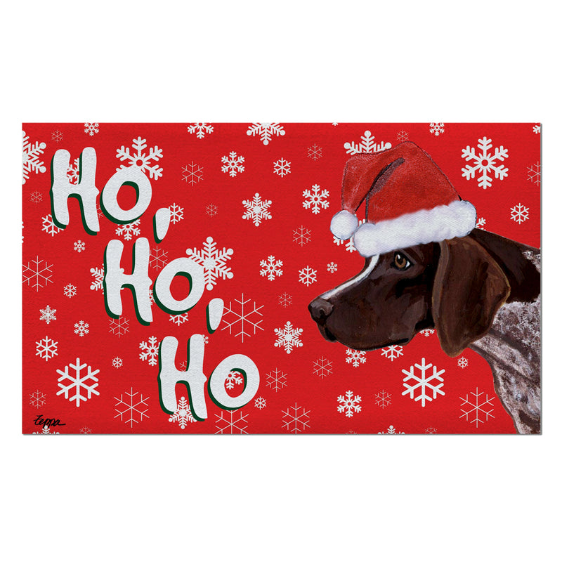 German Pointer Holiday Welcome Mat