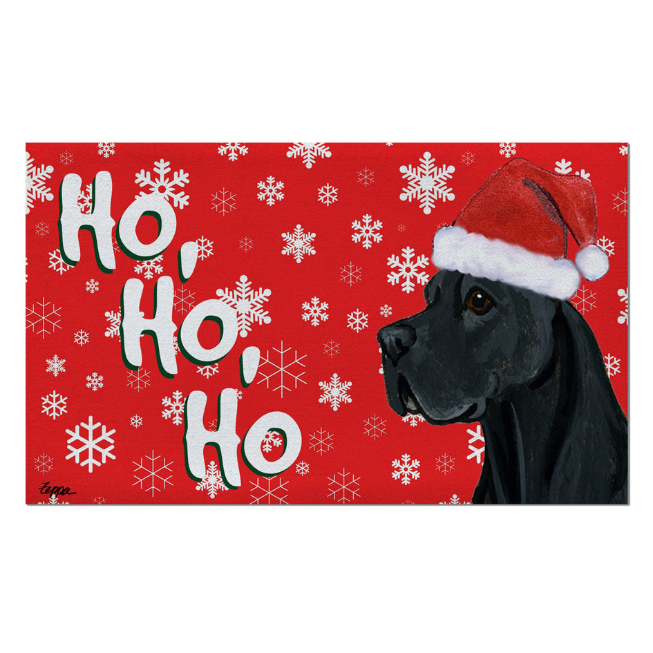 Great Dane Holiday Welcome Mat