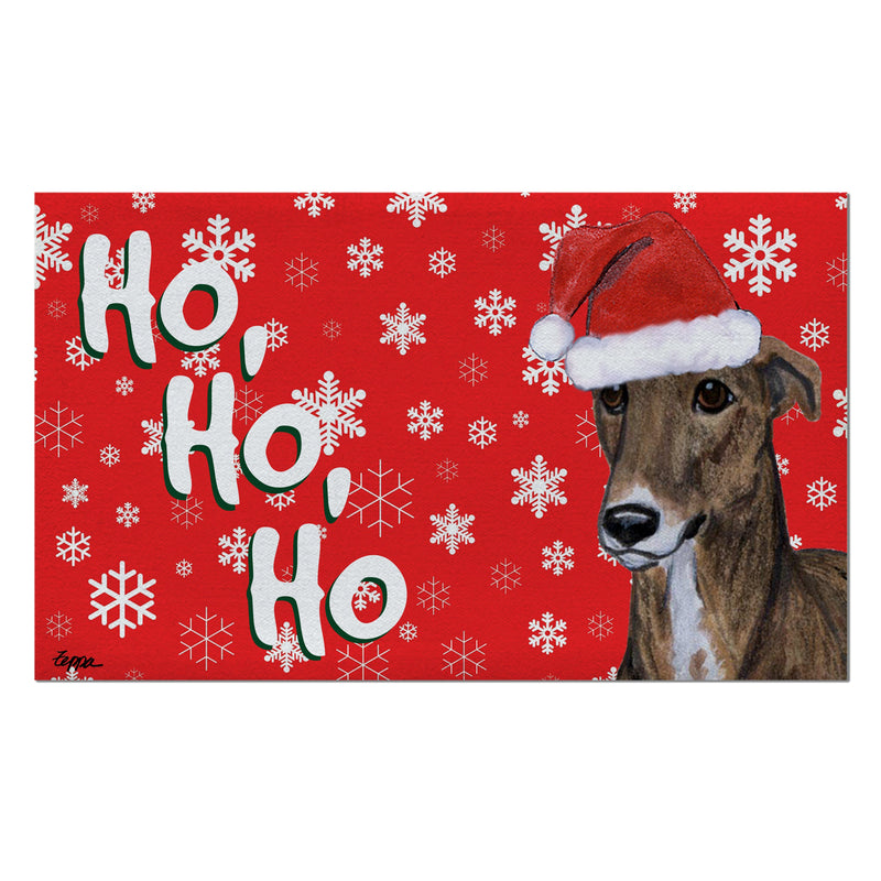 Greyhound Holiday Welcome Mat
