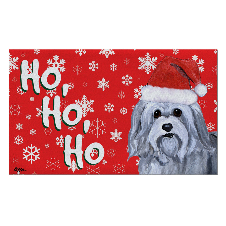 Havanese Holiday Welcome Mat
