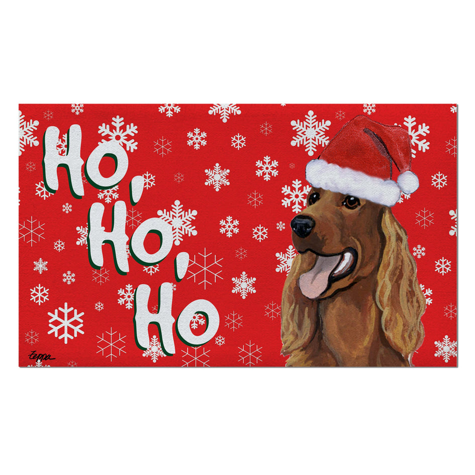 Irish Setter Holiday Welcome Mat