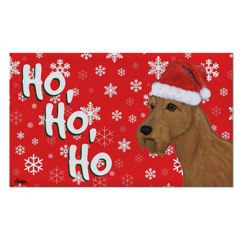 Irish Terrier Holiday Welcome Mat