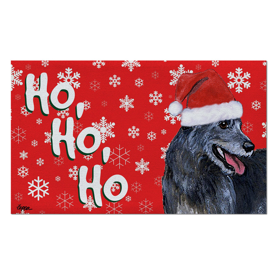Irish Wolfhound Holiday Welcome Mat