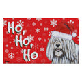 Komondor Holiday Welcome Mat