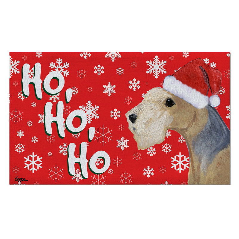 Lakeland Terrier Holiday Welcome Mat