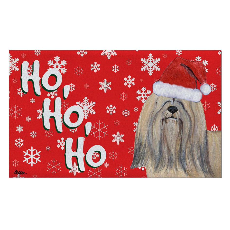 Lhasa Apso Holiday Welcome Mat