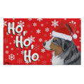 Miniature American Shepherd Holiday Welcome Mat