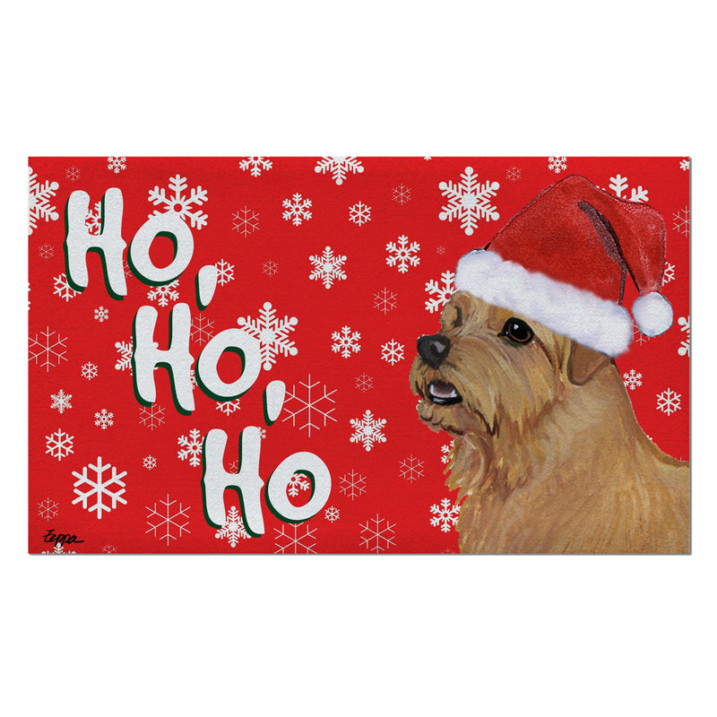 Norfolk Terrier Holiday Welcome Mat