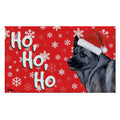 Norwegian Elkhound Holiday Welcome Mat