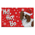 Papillon Holiday Welcome Mat