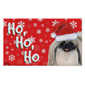 Pekingese Holiday Welcome Mat