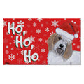 Petite Basset Griffon Vendeen Holiday Welcome Mat