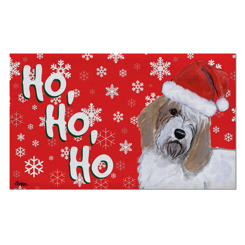 Petite Basset Griffon Vendeen Holiday Welcome Mat