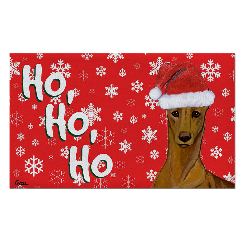 Pharaoh Hound Holiday Welcome Mat