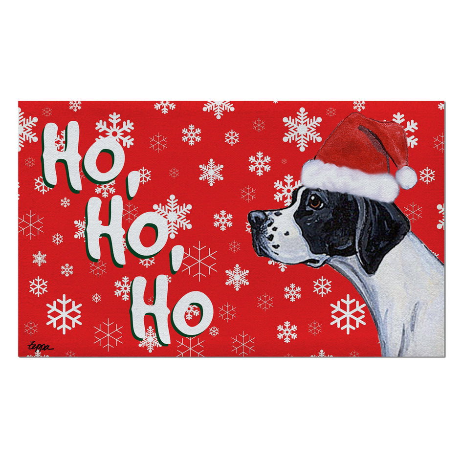 Pointer Holiday Welcome Mat