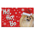 Pomeranian Holiday Welcome Mat