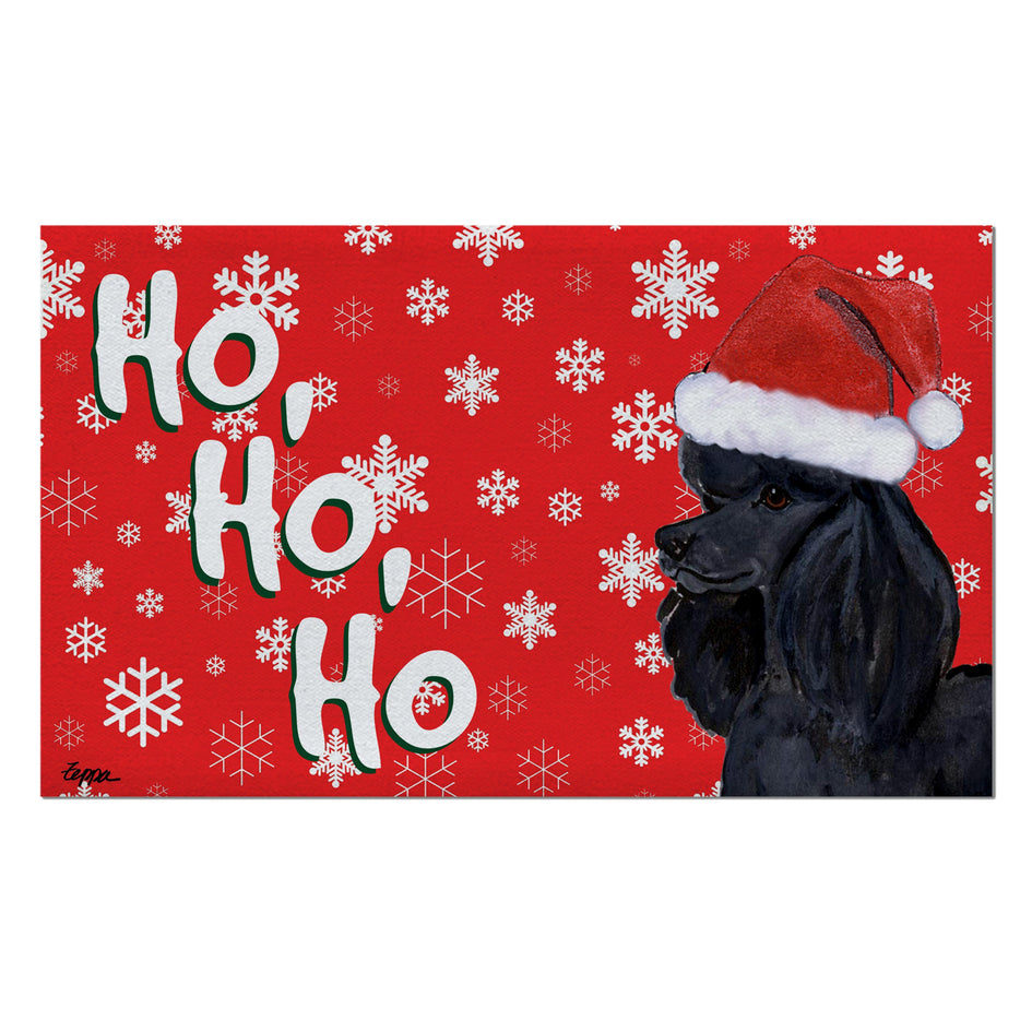 Poodle Holiday Welcome Mat