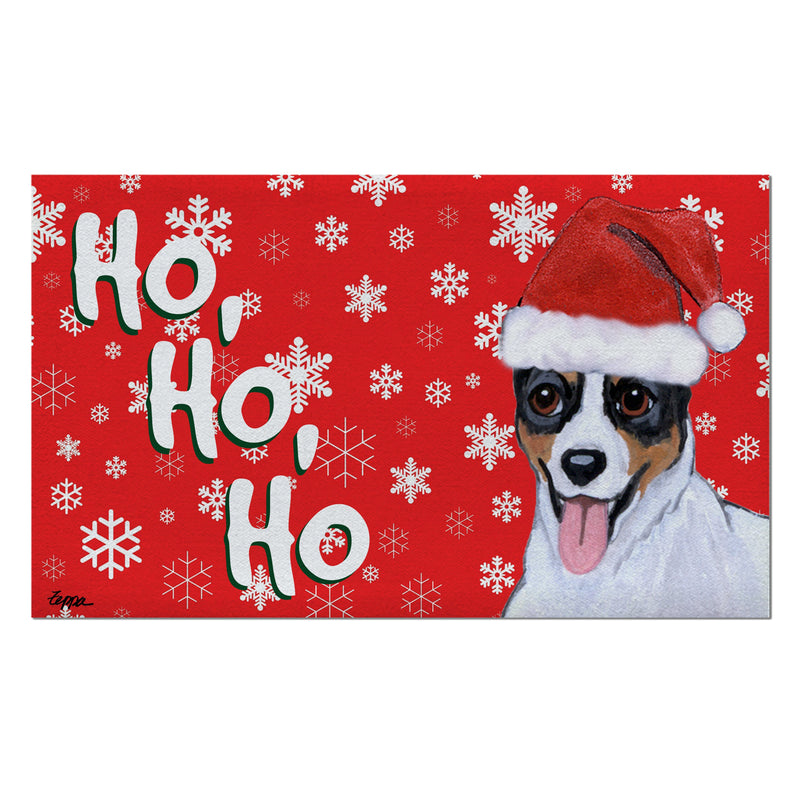 Rat Terrier Holiday Welcome Mat
