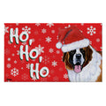 Saint Bernard Holiday Welcome Mat