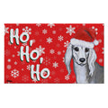 Saluki Holiday Welcome Mat