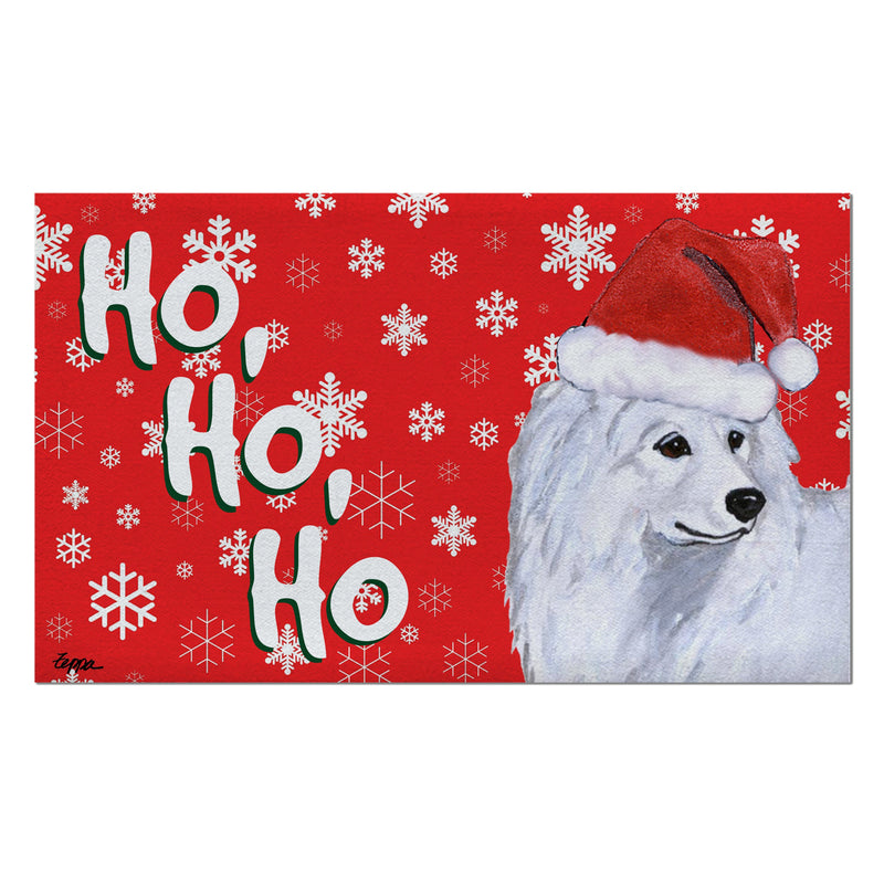 Samoyed Holiday Welcome Mat