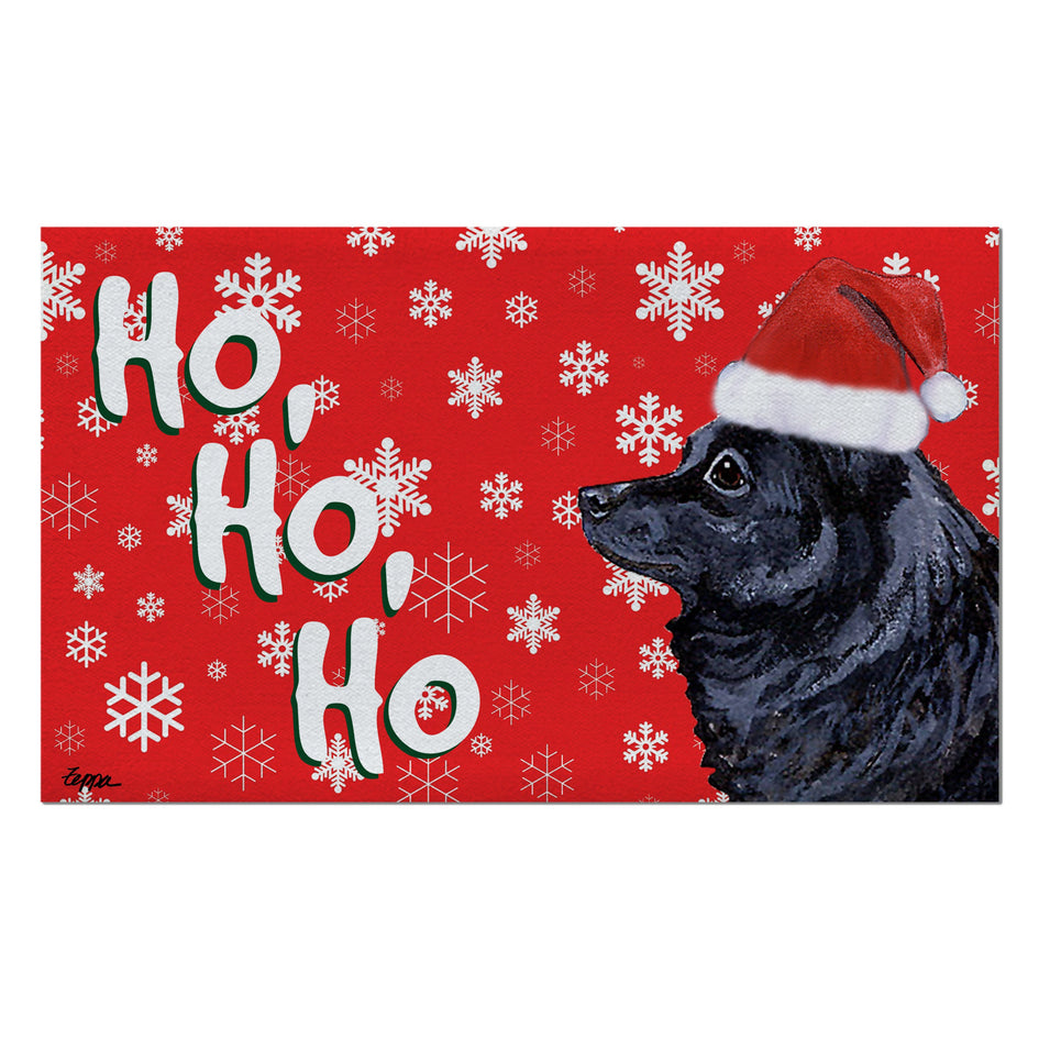 Schipperke Holiday Welcome Mat
