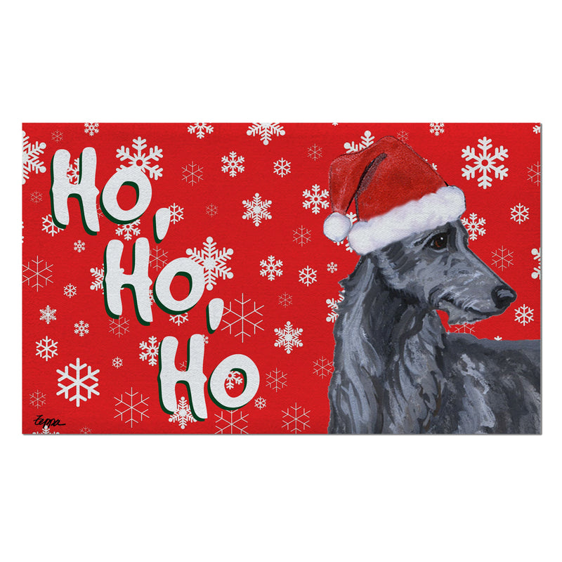 Scottish Deerhound Holiday Welcome Mat