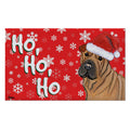 Shar Pei Holiday Welcome Mat