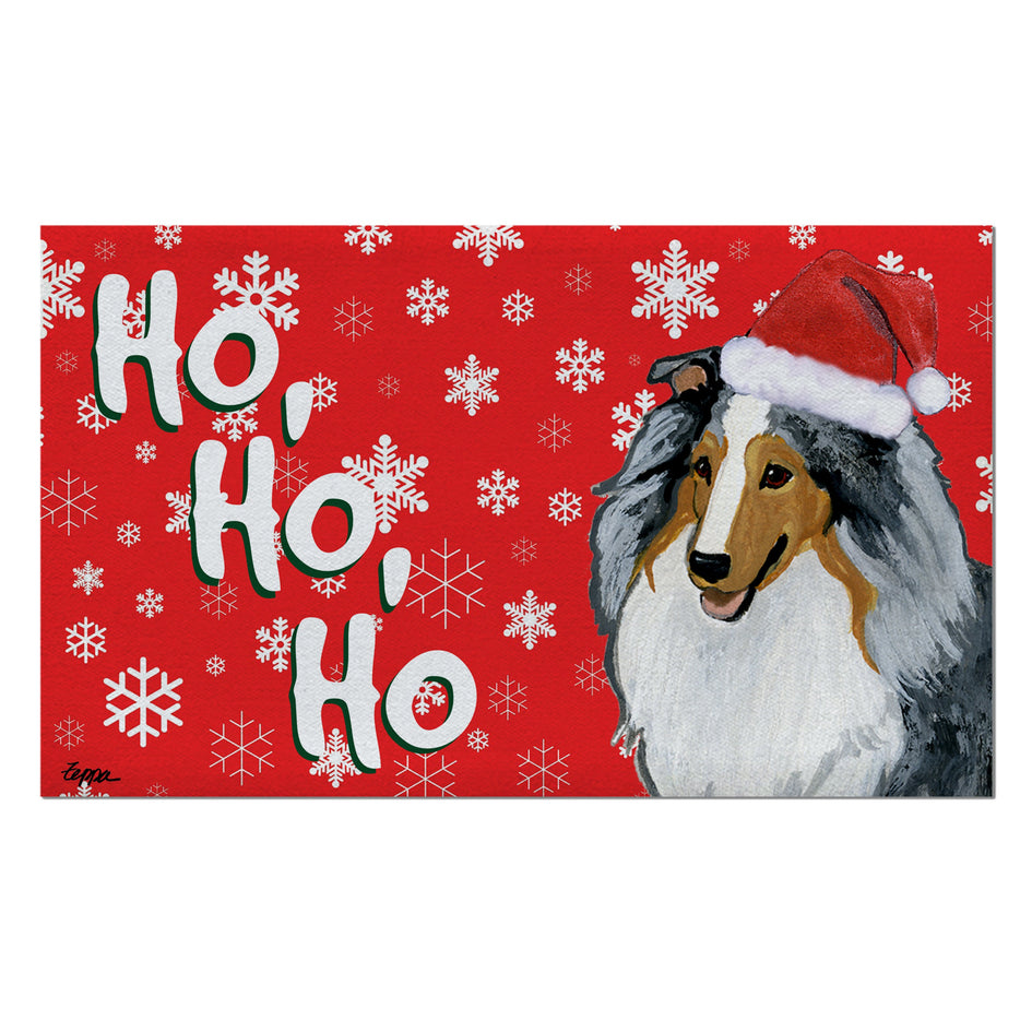Shetland Sheepdog Holiday Welcome Mat