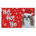 Shih Tzu Holiday Welcome Mat