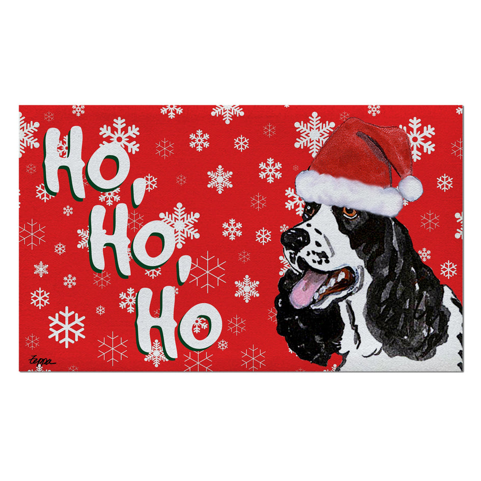 Springer Spaniel Holiday Welcome Mat