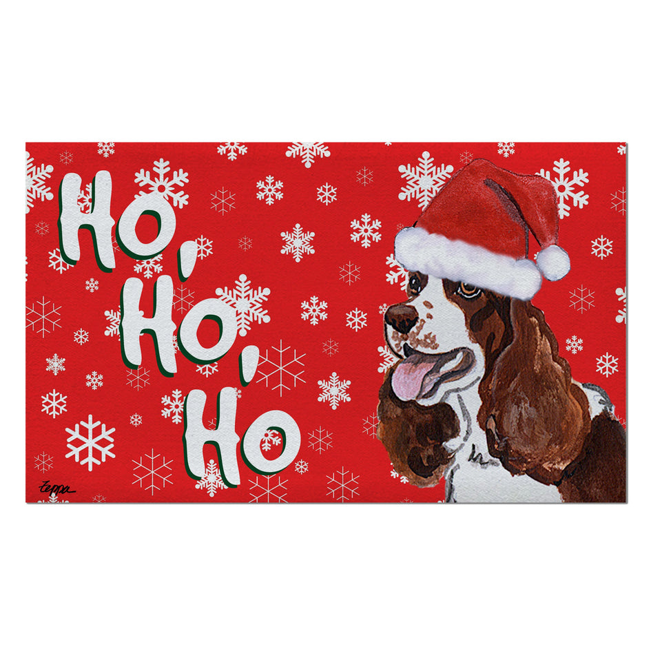 Springer Spaniel Holiday Welcome Mat