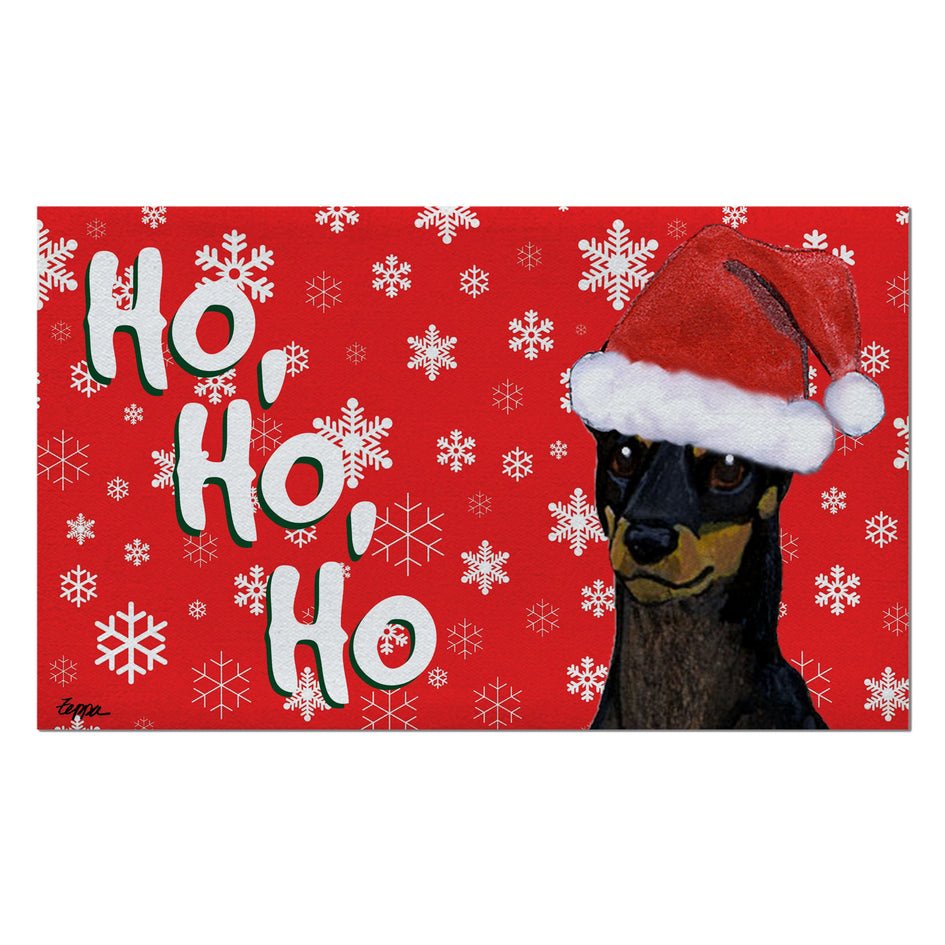 Toy Manchester Terrier Holiday Welcome Mat
