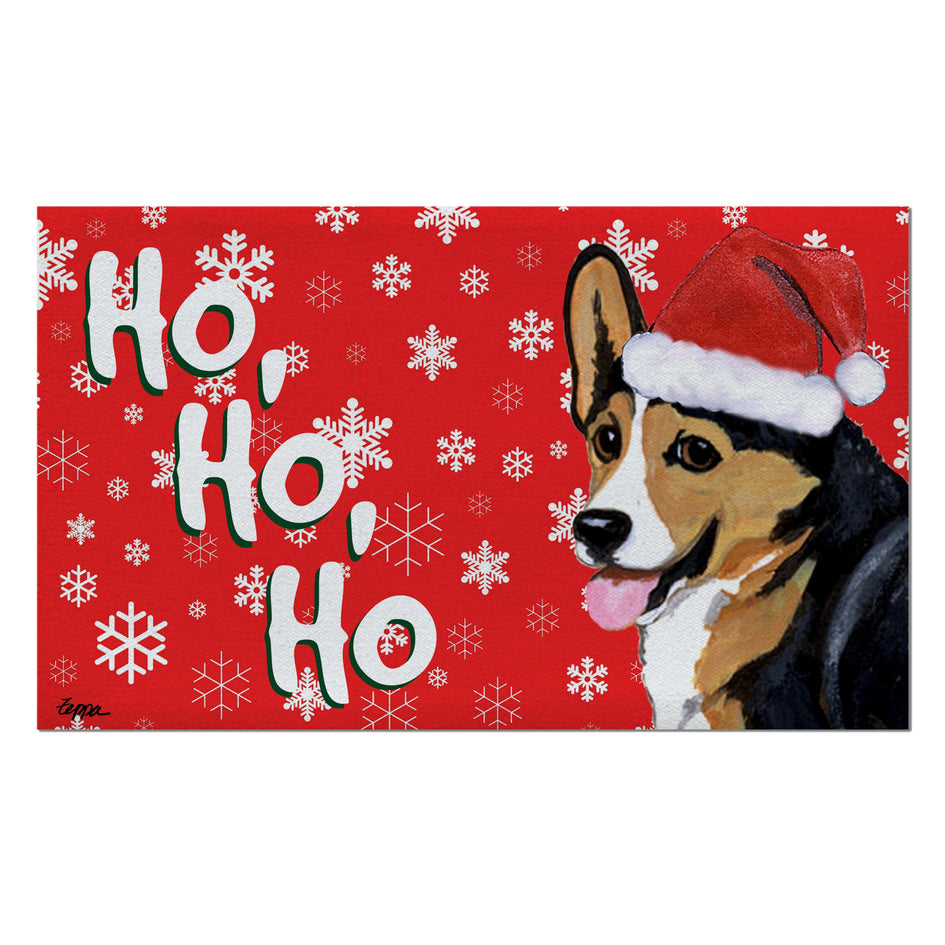 Welsh Corgi Pembroke Holiday Welcome Mat